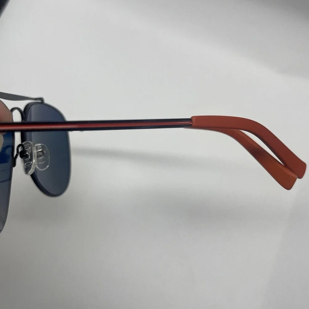 Hurley Aviator Shorebreak Polarized Sunglasses Black & Red/Orange Mirror Unisex